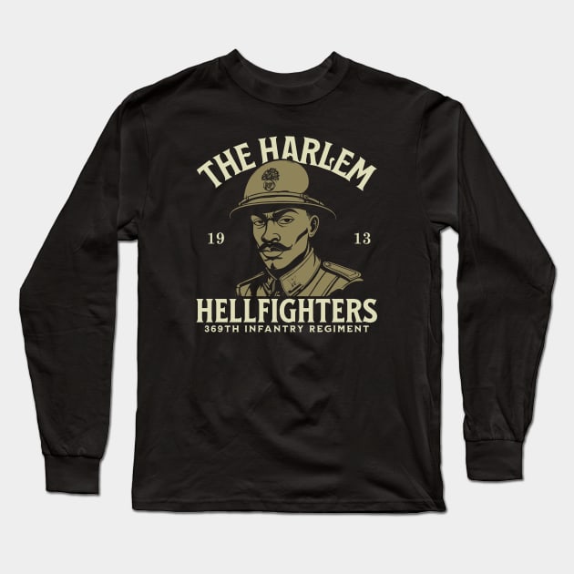 The Harlem Hellfighters - WW1 Infantry Regiment Long Sleeve T-Shirt by Distant War